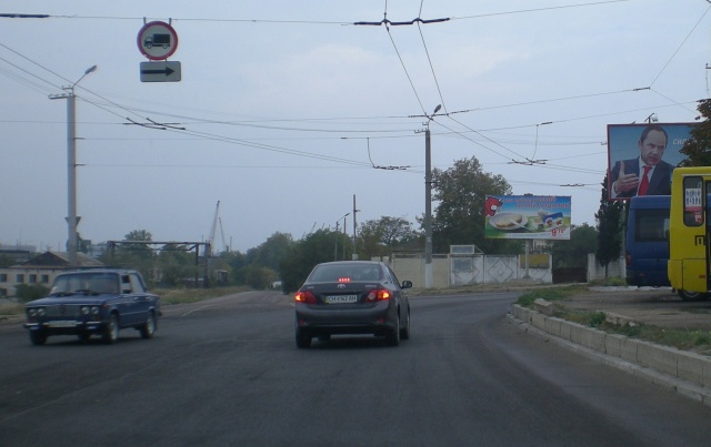 Щит 6x3,  Камышовое шоссе, въезд в город