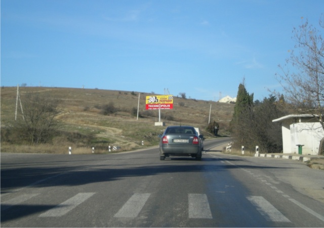 Щит 6x3,  ул. Новикова ,выезд из Балаклавы